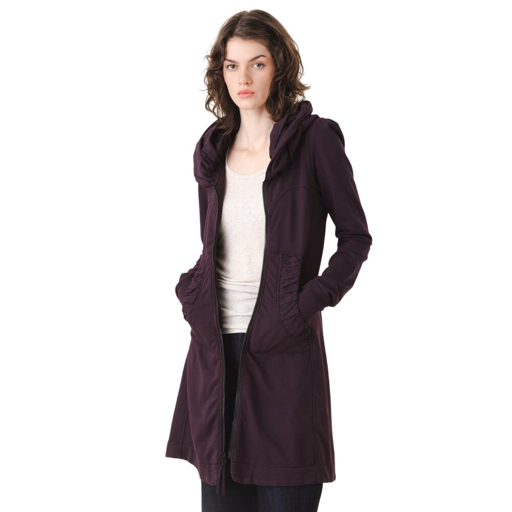 Underground Prairie Long Cloak Hoodie in Ink Pot - Seattle Designer